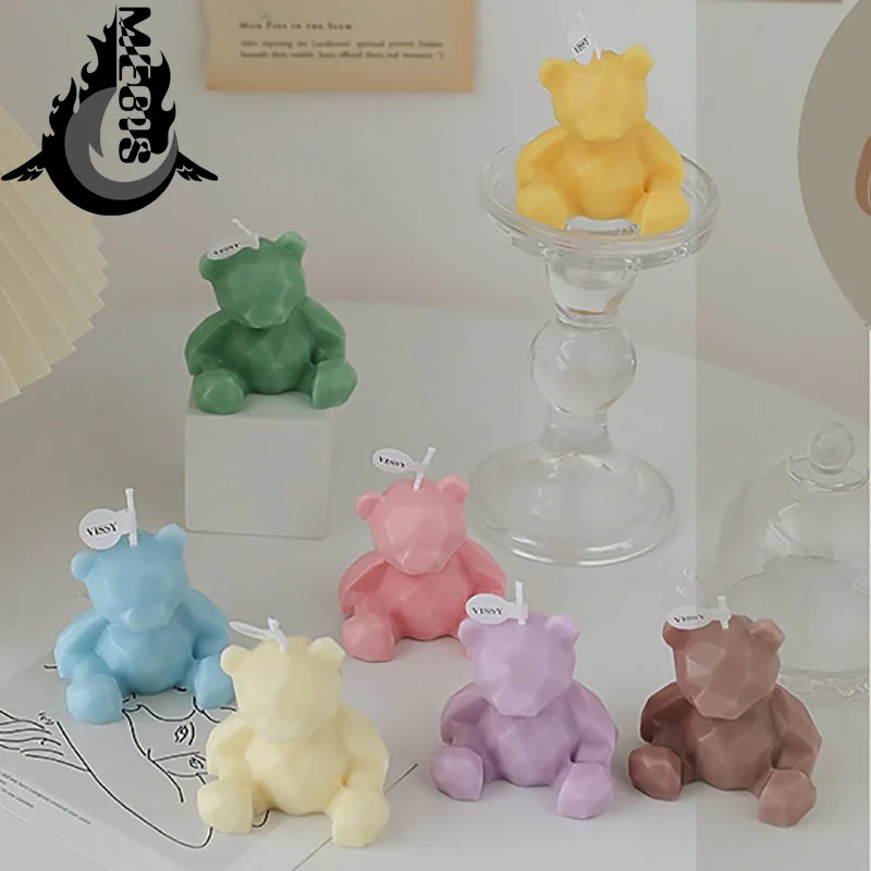 

Decor Bear Aromatic Scented candles Scented candles scented Home Decoration Animal Birthday Candle Form for candles