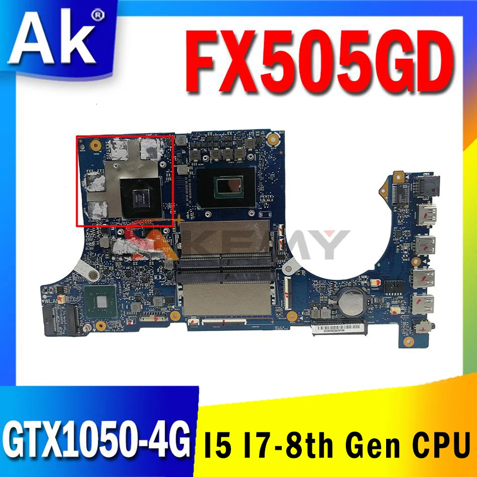 

FX505GD/MB REV: 2.0 Motherboard GTX1050-4G GPU i5-8300H i7-8750H for ASUS TUF Gaming FX505GE FX505GD FX505G Original Mainboard