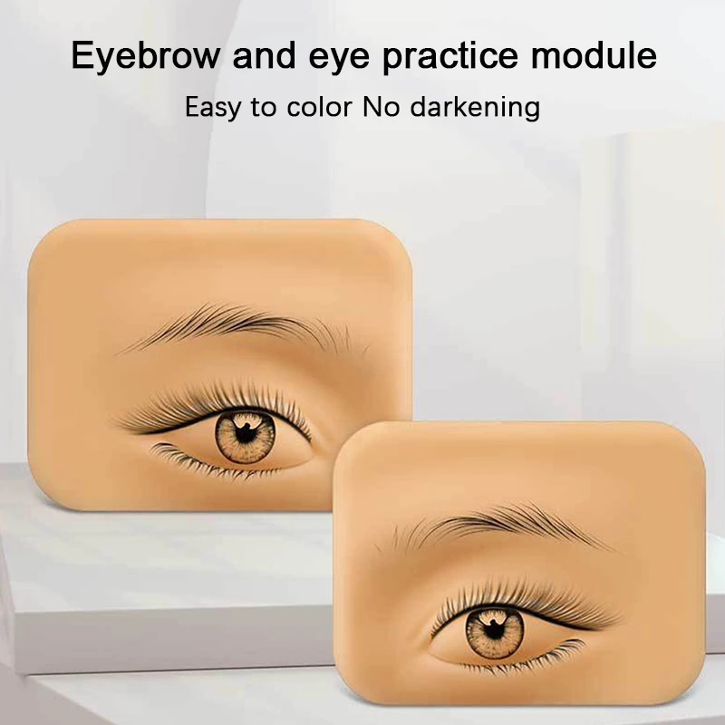 

1 пара, мягкие силиконовые брови для практики татуировок