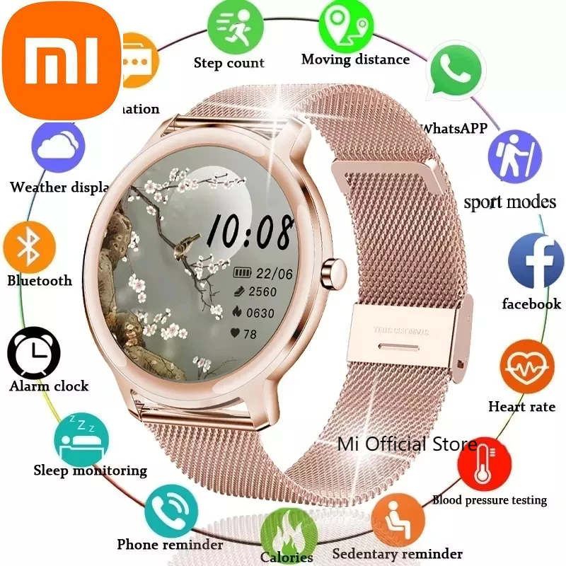 

Смарт-часы Xiaomi женские водонепроницаемые, с фитнес-трекером