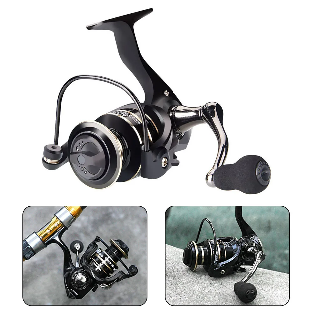 

Fishing Reels Fish Reel 13*12.5*7.6CM Black Chamfering Comfortable Grip Large Capacity Prevent Slipping AC2000