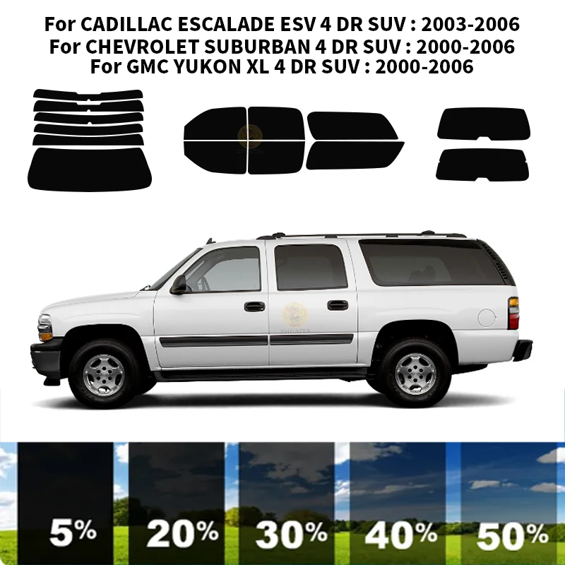 

Precut nanoceramics car UV Window Tint Kit Automotive Window Film For CHEVROLET TAHOE 4 DR SUV 2000-2006
