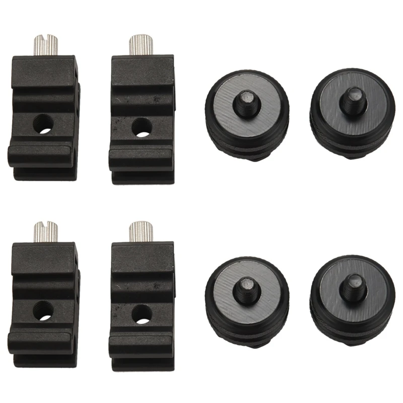 

8 Pack Camera Combo Pack Hot Shoe Mount Adapter Cold Shoe Mount Adapter 1/4 Inch Hot Shoe Flash Shoe Mount