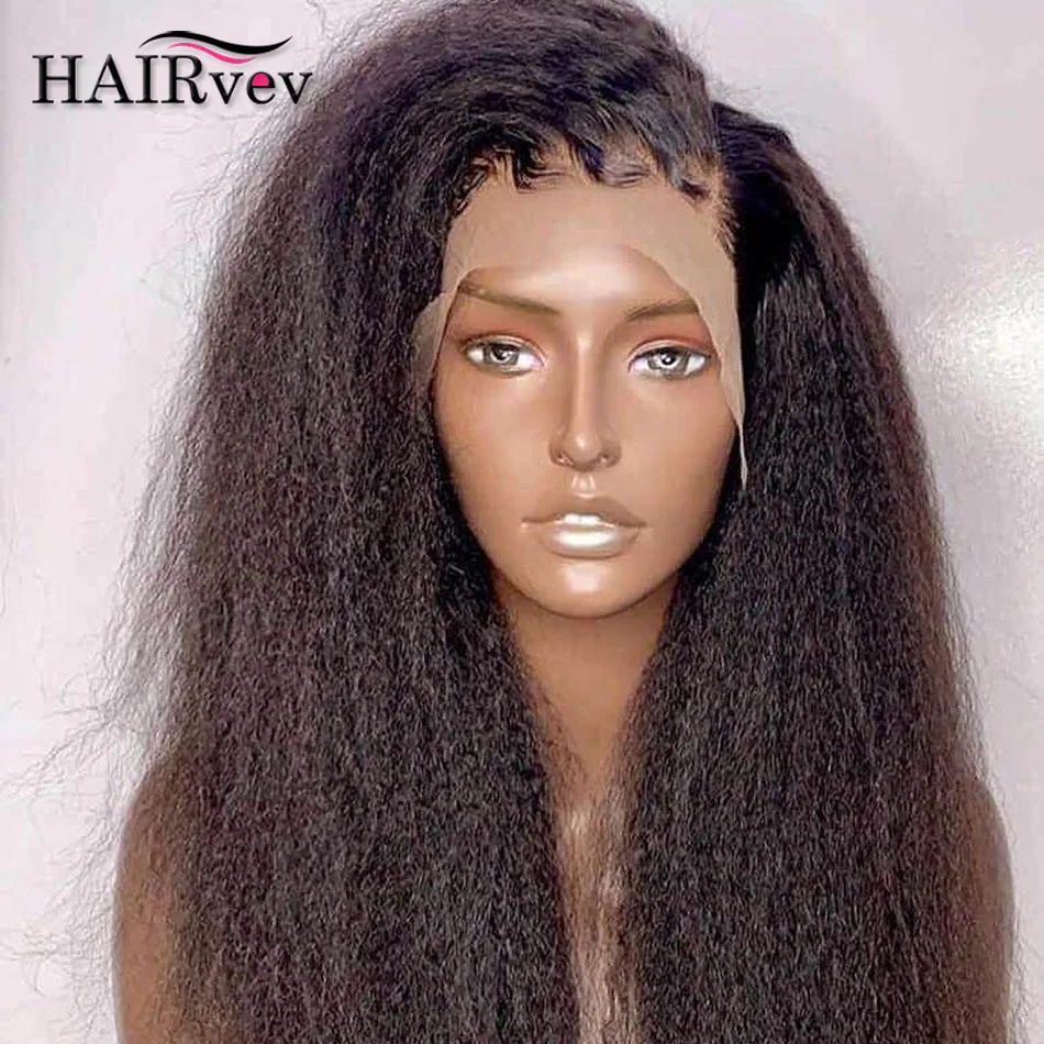Кудрявые прямые парики бразильские человеческие волосы на сетке спереди для