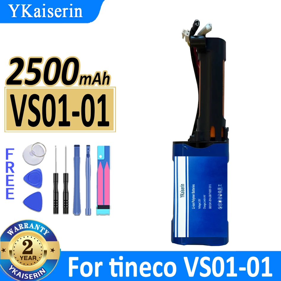 

2500mAh YKaiserin Battery VS0101 For tineco VS01-01 Digital Batteria