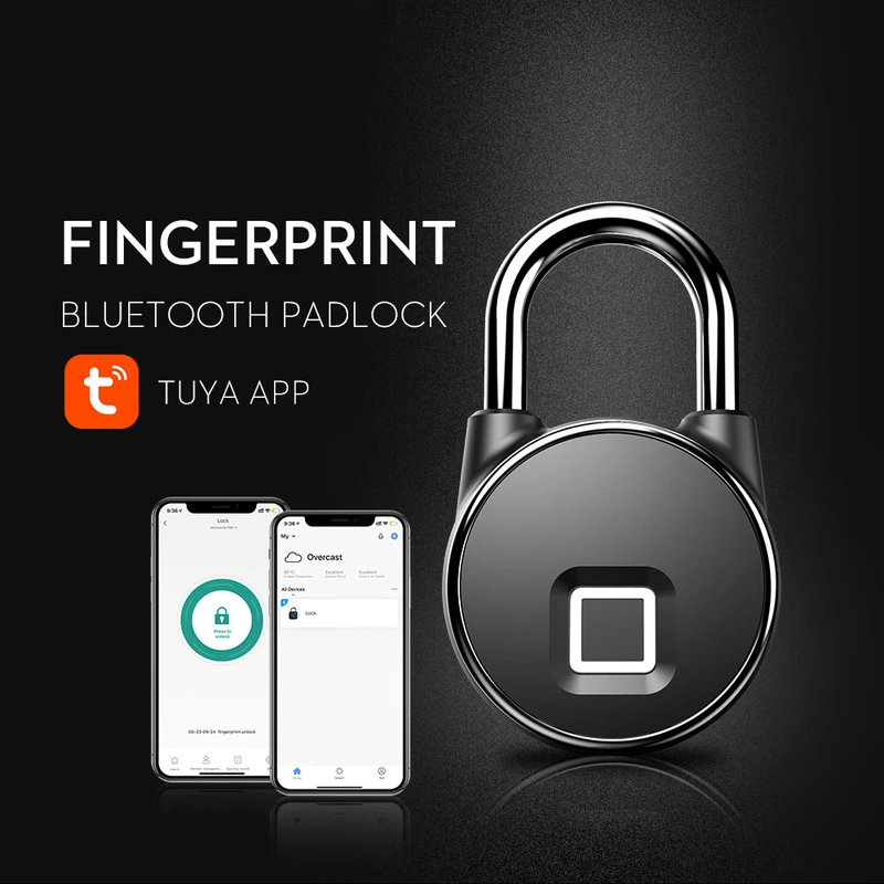 

Умный замок дверной Tuya с Bluetooth и сканером отпечатков пальцев