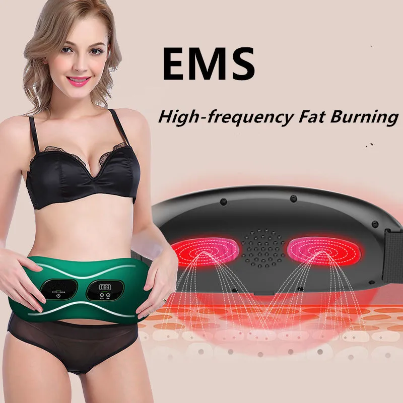 

Cellulite Massager Eletric Muscle Stimulator Body Massage Abdominal Ems Muscle Stimulation Losing Weight Belly Slimming Belt Abs