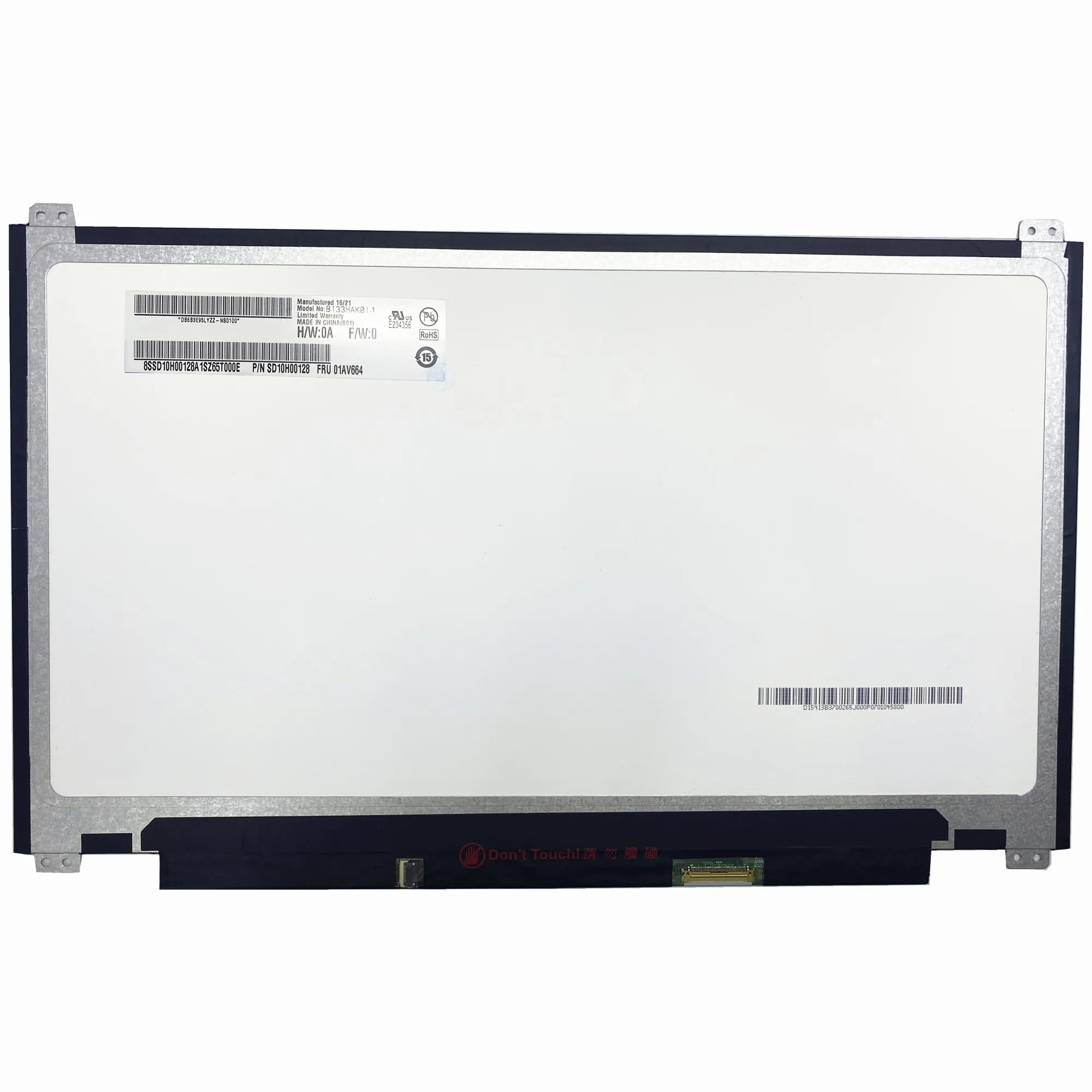 

B133HAK01.1 13,3 ''ноутбук ЖК-панель с сенсорным экраном Matrix 1920*1080 EDP 30 контактов
