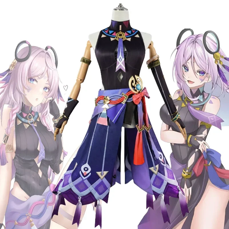 Genshin Impact Citсла Косплей Костюм Парик Натанная Числале Ролевые Игры Женщины Ситисла