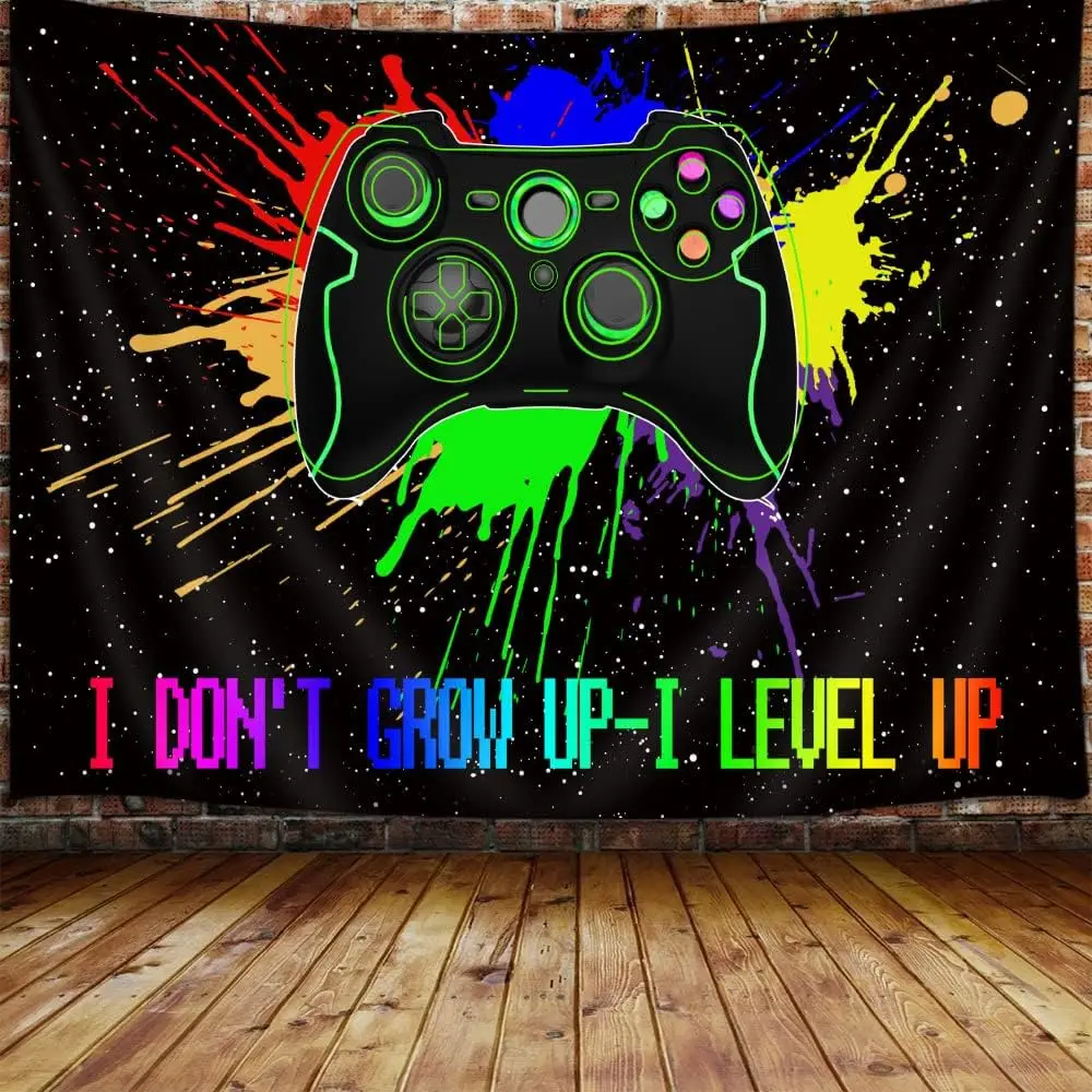 Игровой гобелен для мальчиков комнатный Настенный декор видеоигр гобелены