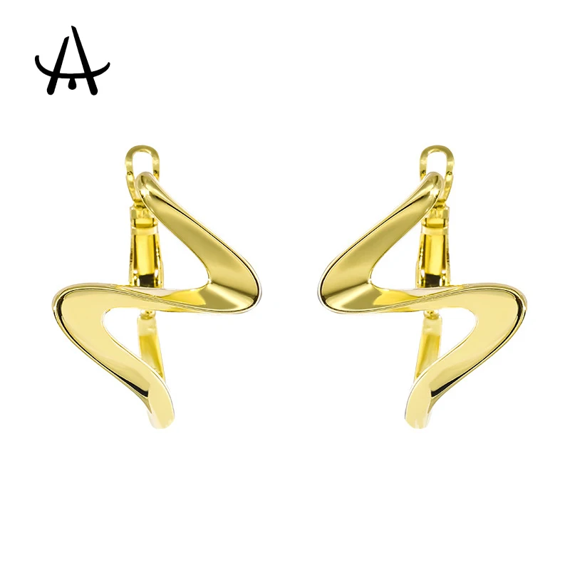 

Agsnilove Huggie Earrings 14K Gold Plated Aesthetic Clip Hoops Everyday Jewelry for Women Party Wearing