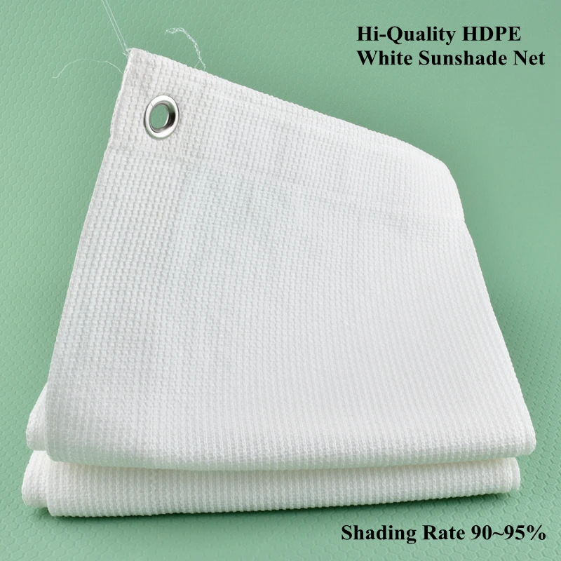 

Hi-quality White HDPE Anti-UV Sun Shading Net Garden Succulent Plant Sunshade Net Outdoor Awning Swimming Pool Cover Shade Cloth