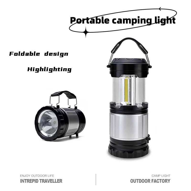 

Outdoor LED Camping Light Portable Lanterns Flashlight COB LED Emergency Lamp Hanging Tent Light For Hiking Fishing Lanterna