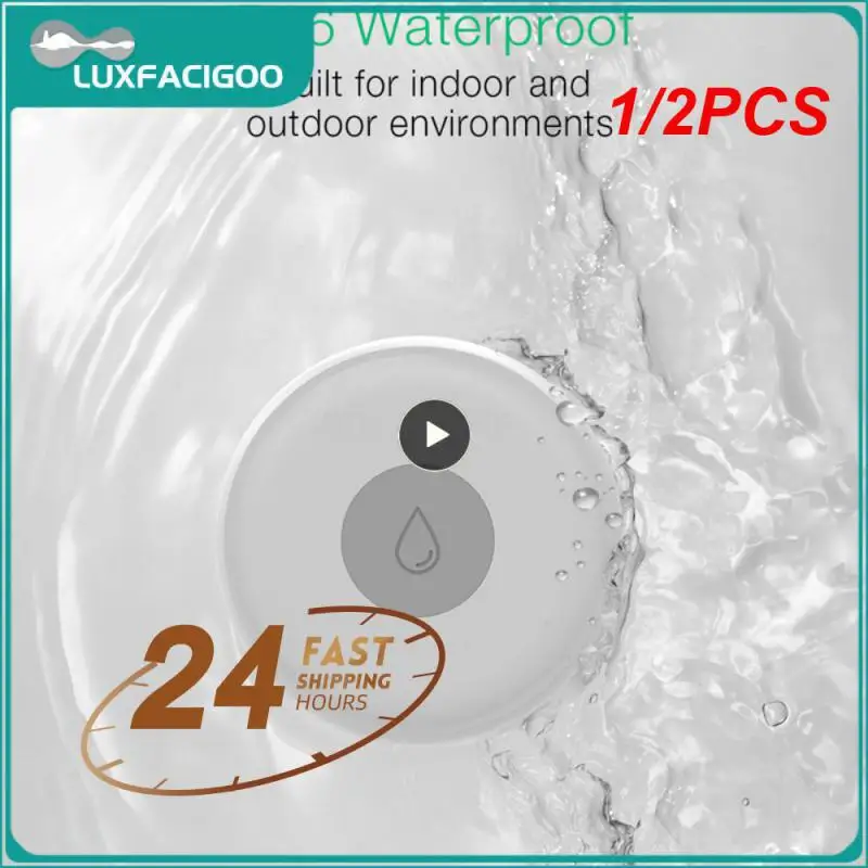 

1/2PCS Home Water Leakage Alarm Independent Water Leak Sensor Detector Flood Alert Security Alarm System Required