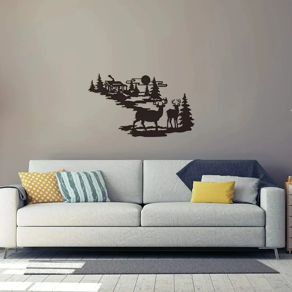 Очаровательный металлический настенный декор в деревенском стиле с