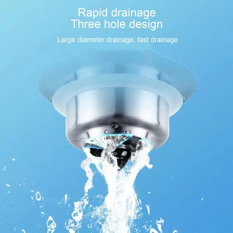 

3 in1 Stainless Steel Sink Aid Quick Drainage Say Goodbye to Clogged Sink Drop shipping