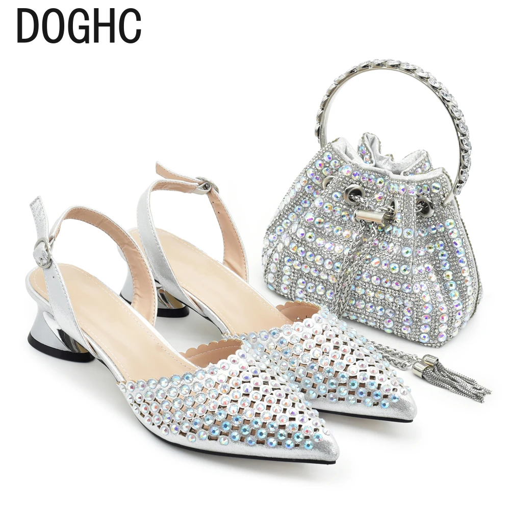 Нигерийская обувь и сумка свадебные туфли нигерийские женские для невесты