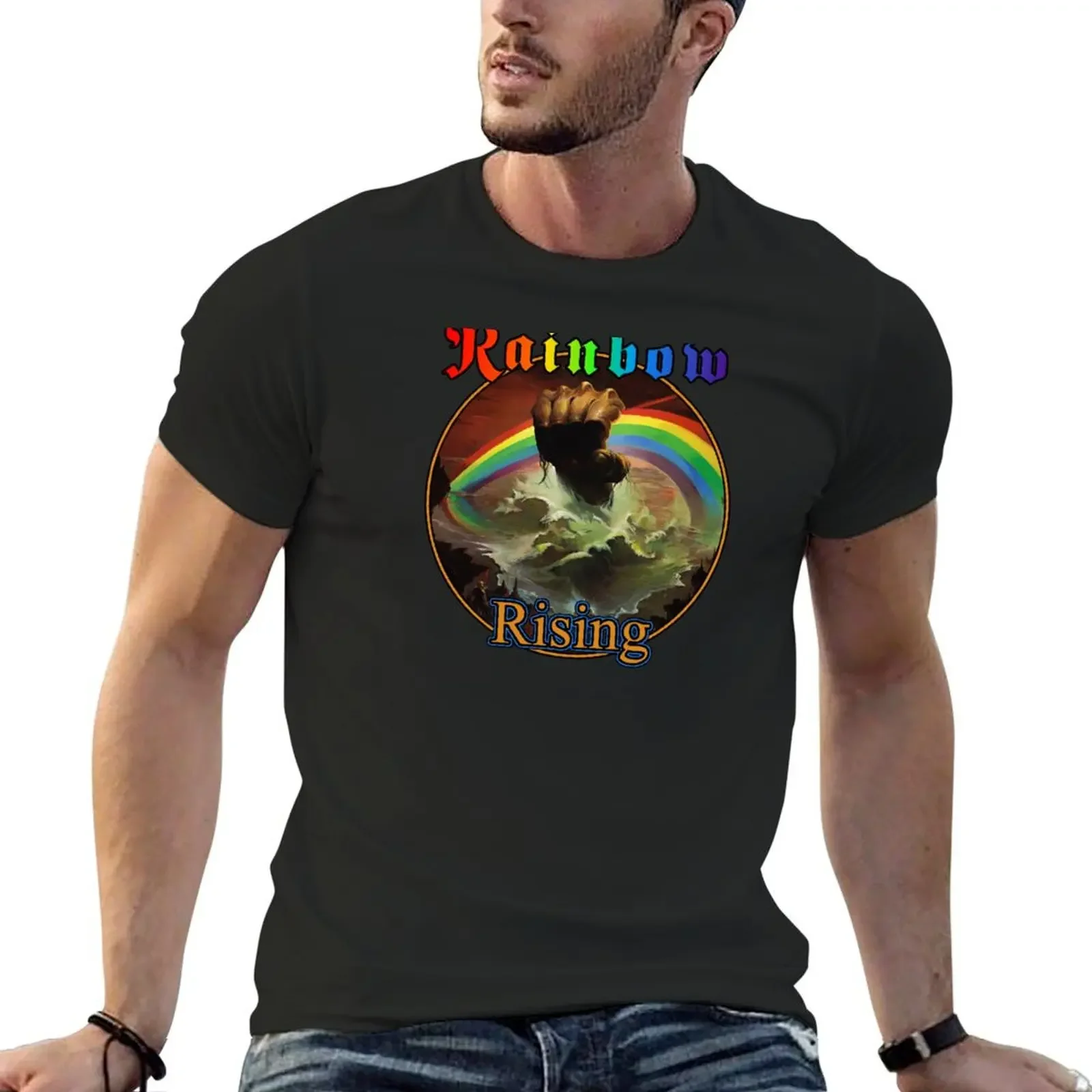 Rainbow: Rising (Special Edition) футболки с рисунком аниме черные для мужчин