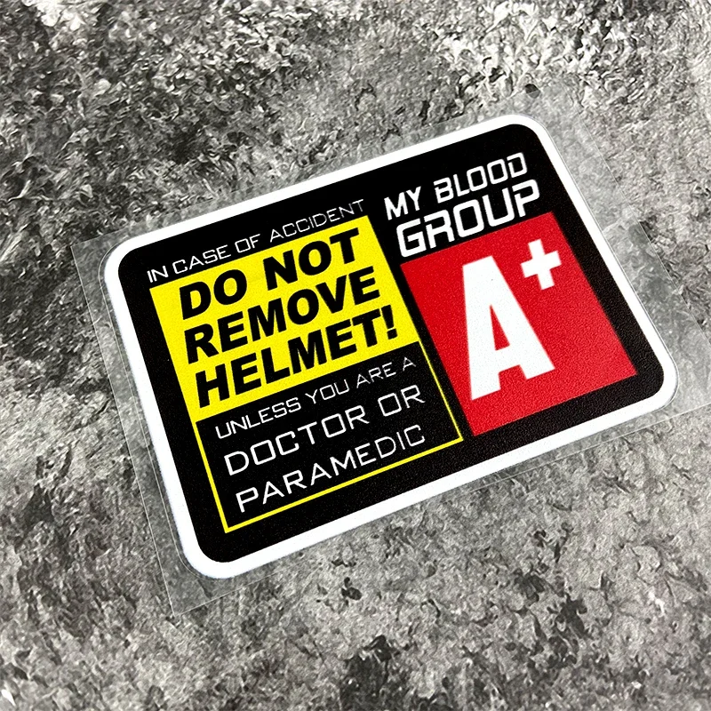 

Водонепроницаемая Наклейка На Мотоциклетный Шлем, Группа Крови, Передний Обтекатель