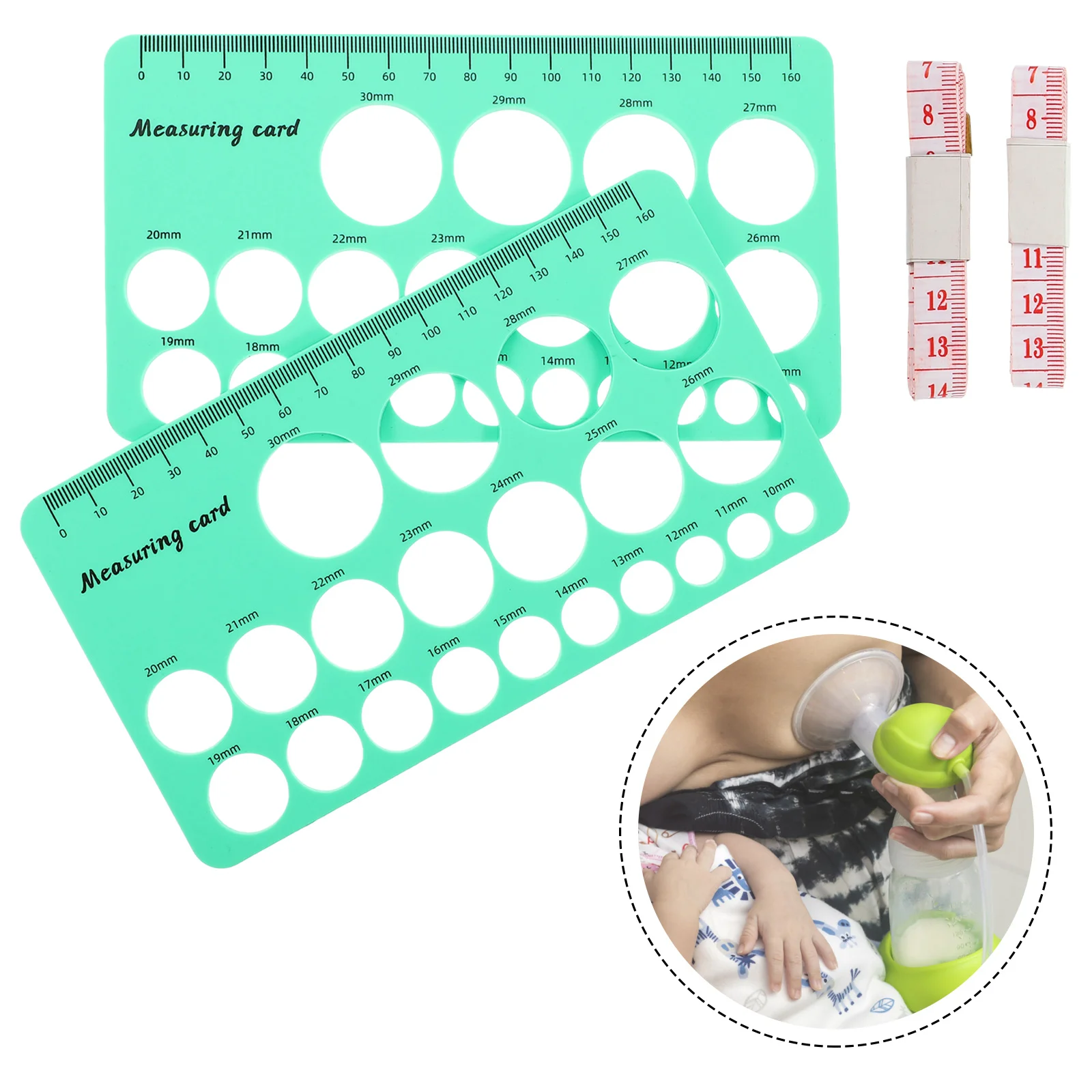 

1 Set of Body Measurement Sewing Tailor Ruler and Flange Size Measure For