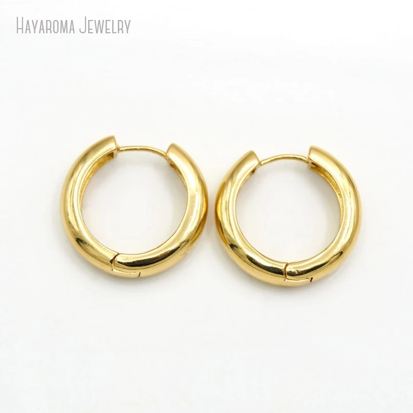 Медные серьги-капельки Hayaroma золотого цвета