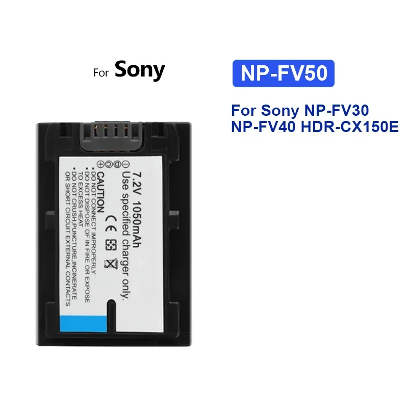 Цифровая батарея для камеры Sony NP-FV30 NP-FV40 HDR-CX150E HDR-CX170 HDR-CX300 NP-FV50 1050 мАч