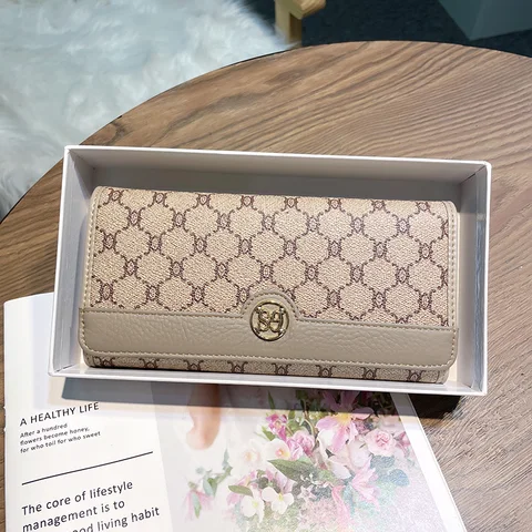 Женские кошельки из натуральной кожи, брендовый Длинный кошелек, кошелек с торжественной аркой, Дамский клатч, отличные Двойные кошельки из телячьей кожи