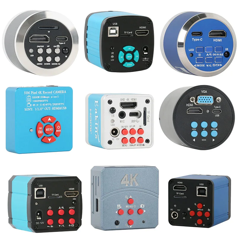 

Электронный видеомикроскоп 4K, 2K, 48 МП, 55 МП, 50 МП, 1080P, HDMI, USB, VGA, камера для телефона, планшета, ПК, печатной платы, контроллер, паяльный ремонт