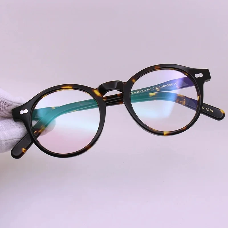 Японская оправа для очков ручной работы MILTZEN круглая стеклянные ретро-женские