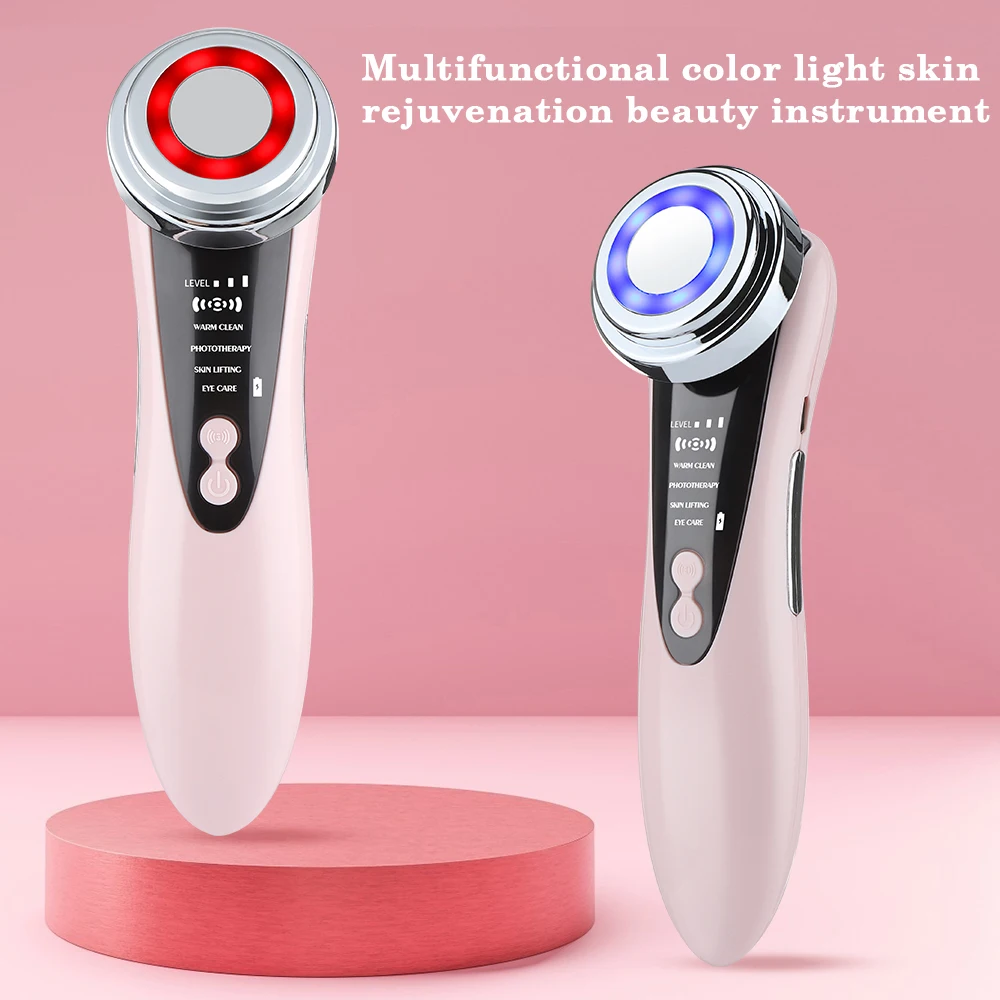 

5 in 1 Face Lift Devices EMS RF Microcurrent Skin Rejuvenation Facial Massager Light Therapy Anti Aging Wrinkle Beauty Apparatus