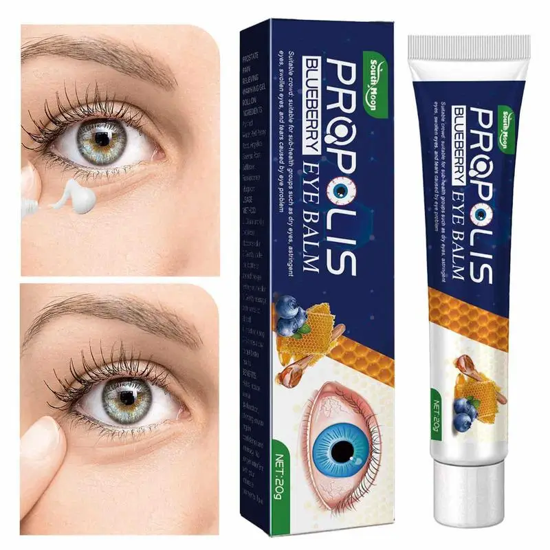 

Propolis Blueberry Extract Essence Eye Cream Moisturizing Anti-Aging Under Eye Cream Lifting Skin 20g Reduce Eye Fatigue