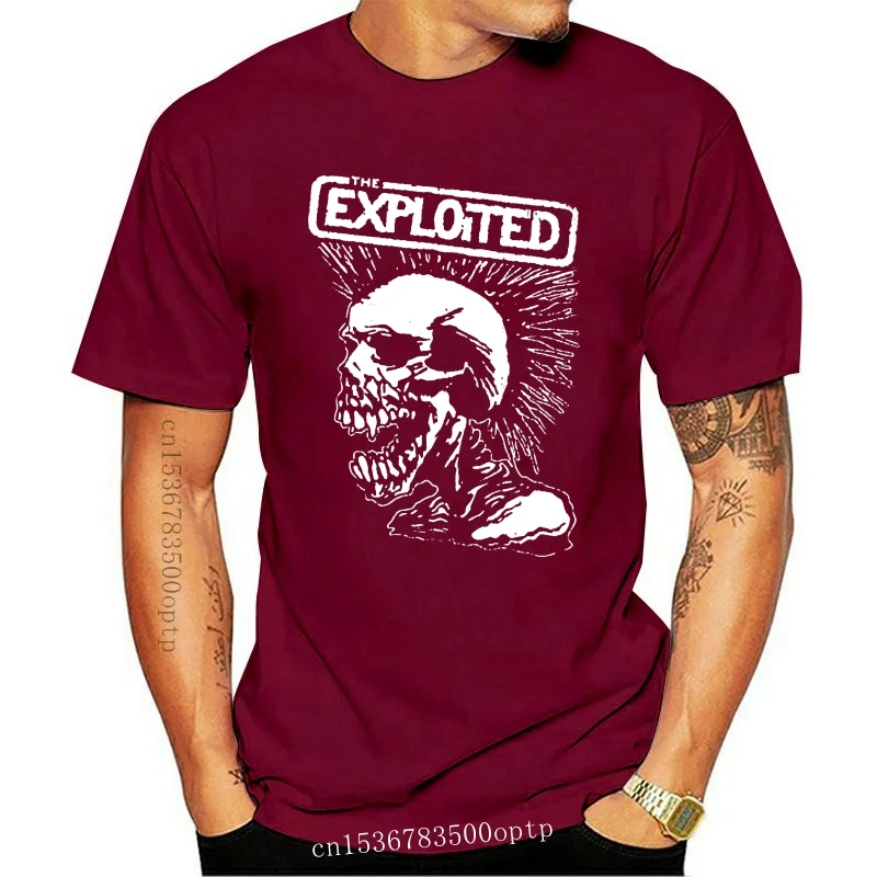 

Новинка, Мужская футболка с изображением черепа, Винтажная футболка в стиле панк, модная забавная футболка с изображением черепа, новинка, ж...