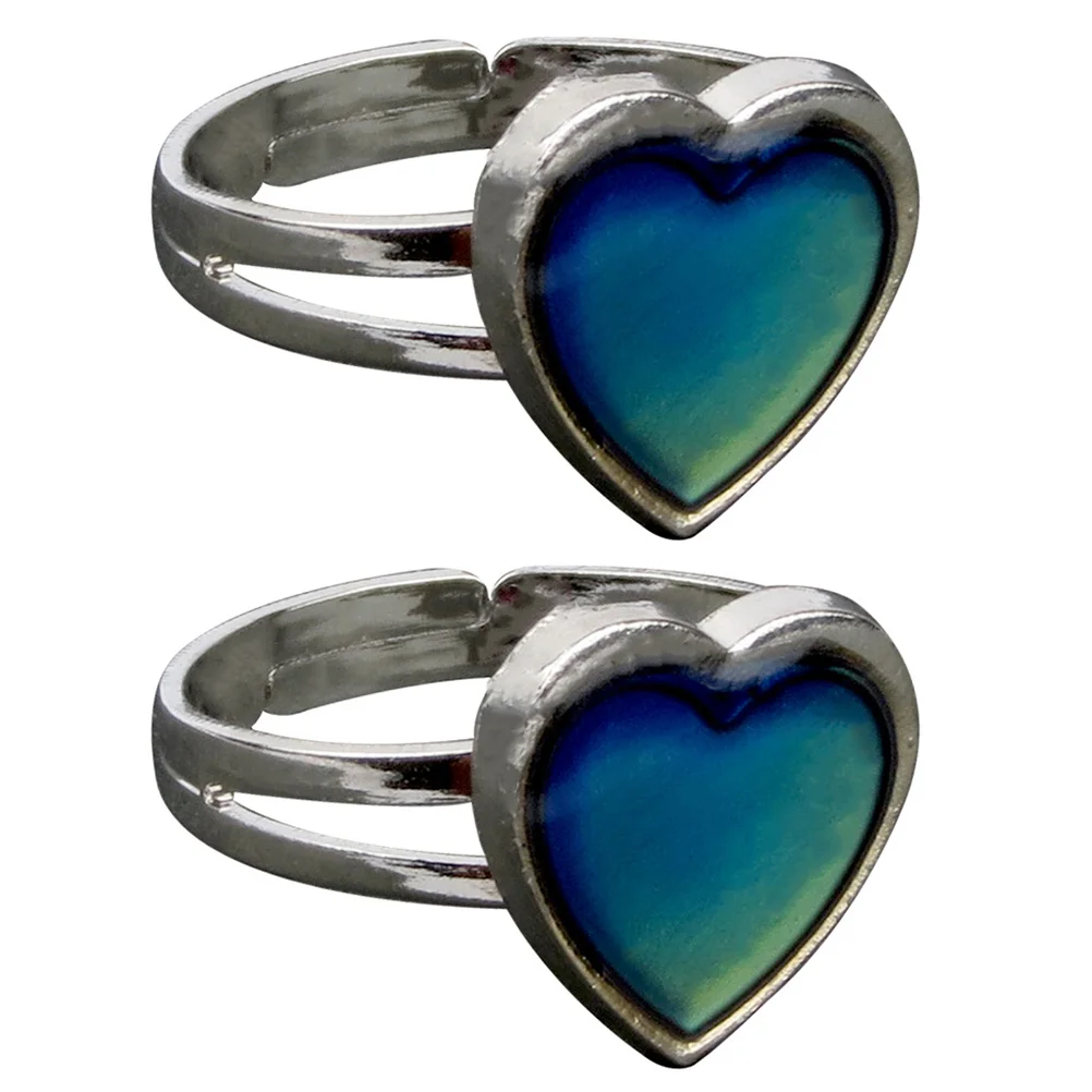 

Ring Mood Open Heart Rings Finger Color Women Earring Animal Sensitive Feeling Emotion Temperaturechanging Inspirational