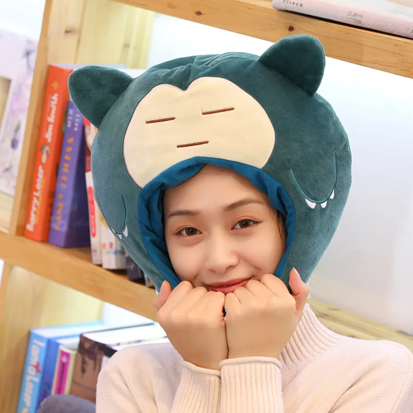 

Шапка с покемоном из мультфильма "Звезда храпа", забавная милая плюшевая Мягкая кукла, подарок на день рождения для мальчиков и девочек, шапк...