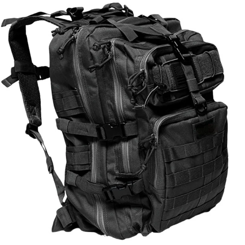 

Tactical backpack with increased 3P attack bag, black outdoor mountaineering equipment bag, water bag backpack, waterproof