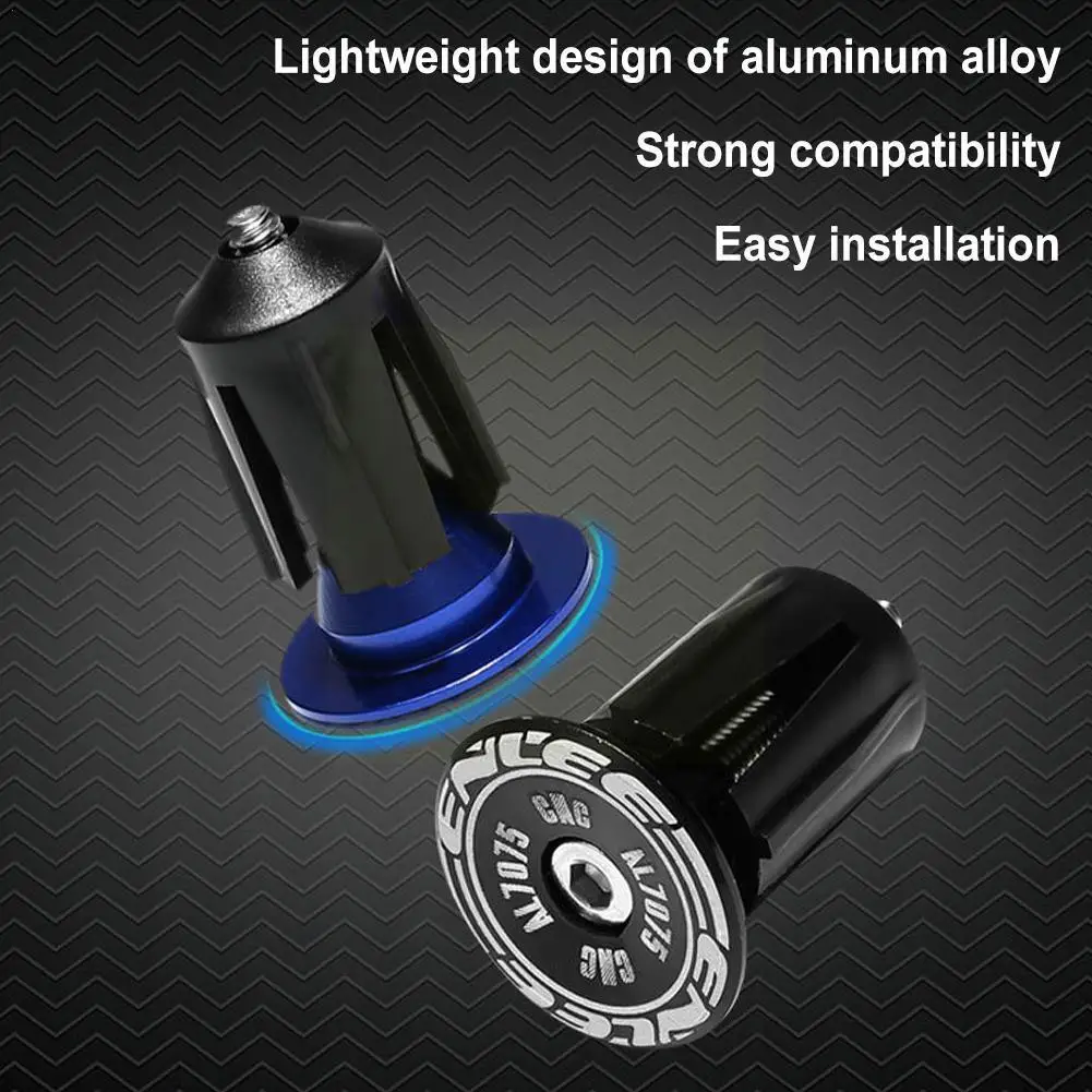 

Bicycle Grip Handlebar Cap Aluminium Alloy Mtb Bike Grips Handle Plugs Expansion Bicycle Bar End Lock Accessories W4k1