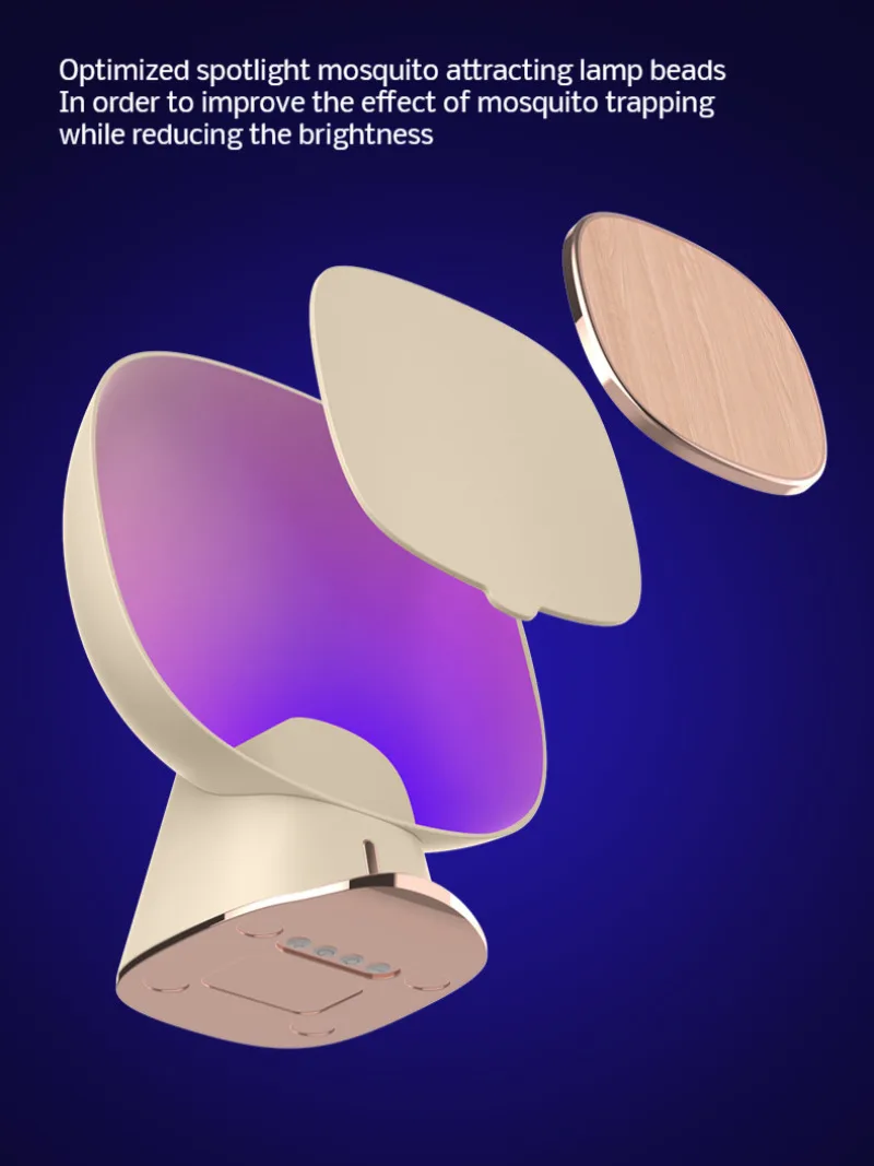 Фиолетовая лампа от комаров беззвучная липкая ловушка многофункциональное