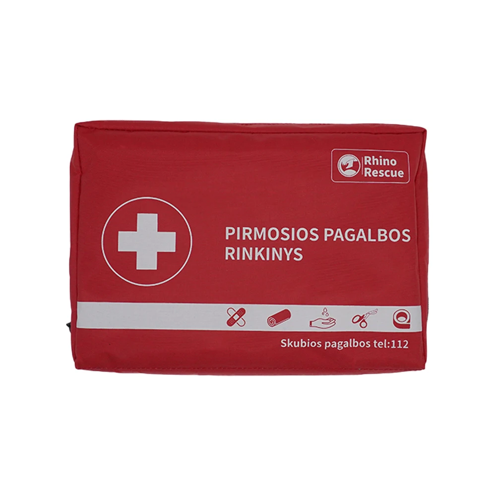 

Lithuania Min First Aid Kit-43 Pieces for Camping and Hiking with Medical Supplies and Tourniquet - Emergency Kit for Home, Cars