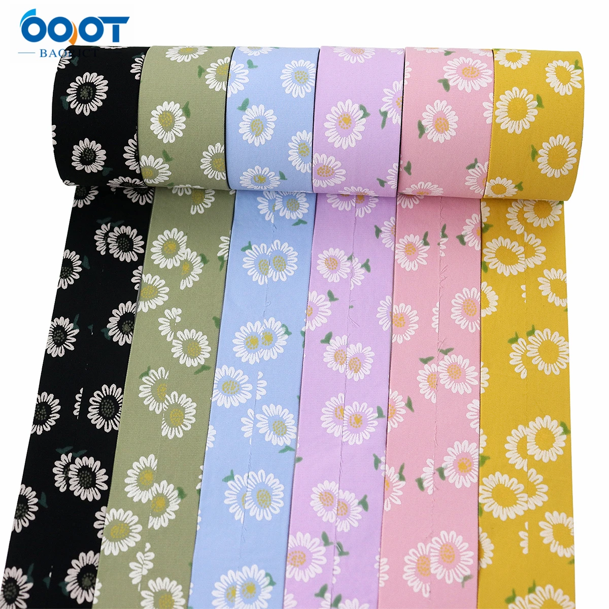 Двусторонняя Цветочная утолщенная тканевая лента 5 ярдов 38 мм сделай сам зажим