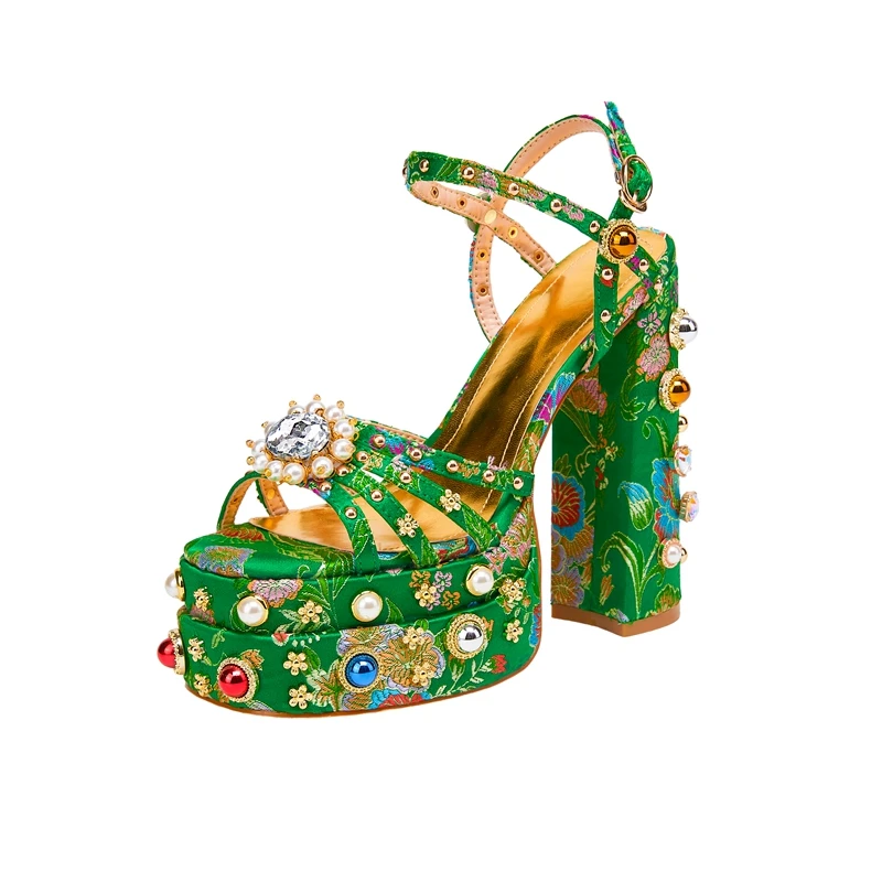 Новинка для женщин летний цвет искусственная кожа толстая подошва с