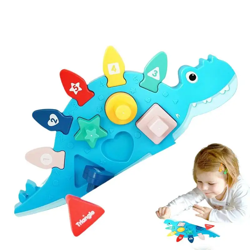 

Игрушки с тонким мотором и сенсорными мышцами для малышей, игрушки Монтессори, строительные блоки динозавров, чулки для детей, Обучающие динозавры