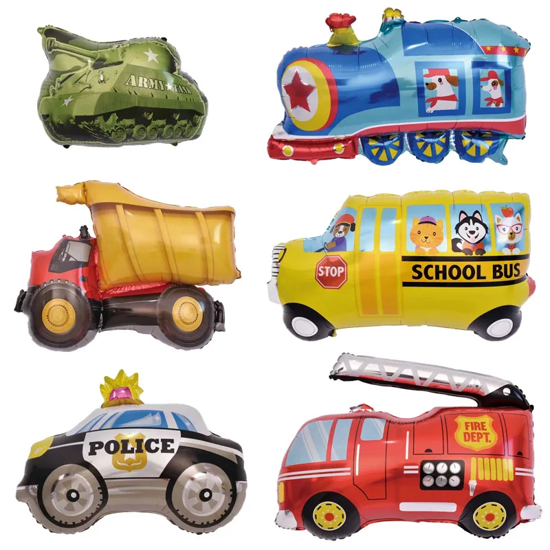 

Набор из 6 мини фольгированных шаров - автомобили