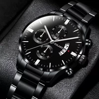 reloj hombre fashion men stainless steel watch luxury calendar quartz wristwatch business watches man clock relogio masculino