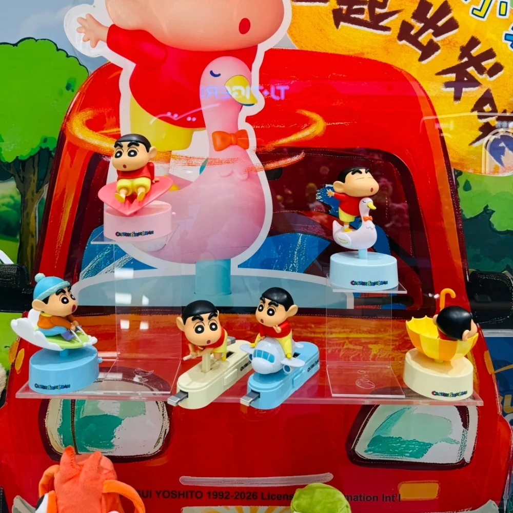 Фото Ароматизатор для автомобиля Crayon Shinchan Let's Go Together, фигурка-сюрприз в слепой коробке, милый настольный декор, игрушка-сюрприз в таинственном пакете, подарок №4