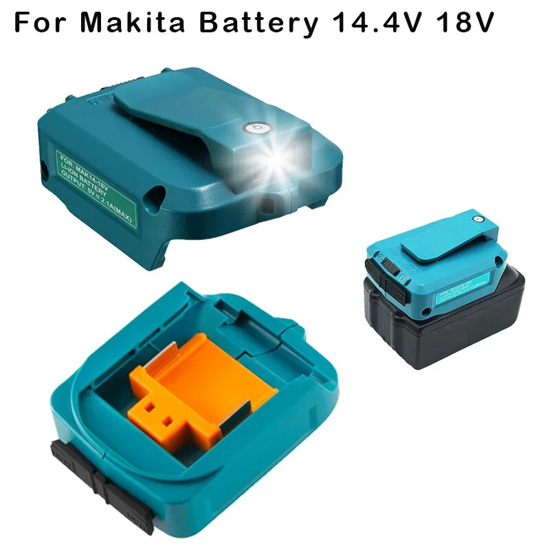 Замена Адаптера для аккумулятора ADP05 для Makita LXT, литий-ионная батарея 14,4 В, 18 в, конвертер для телефона