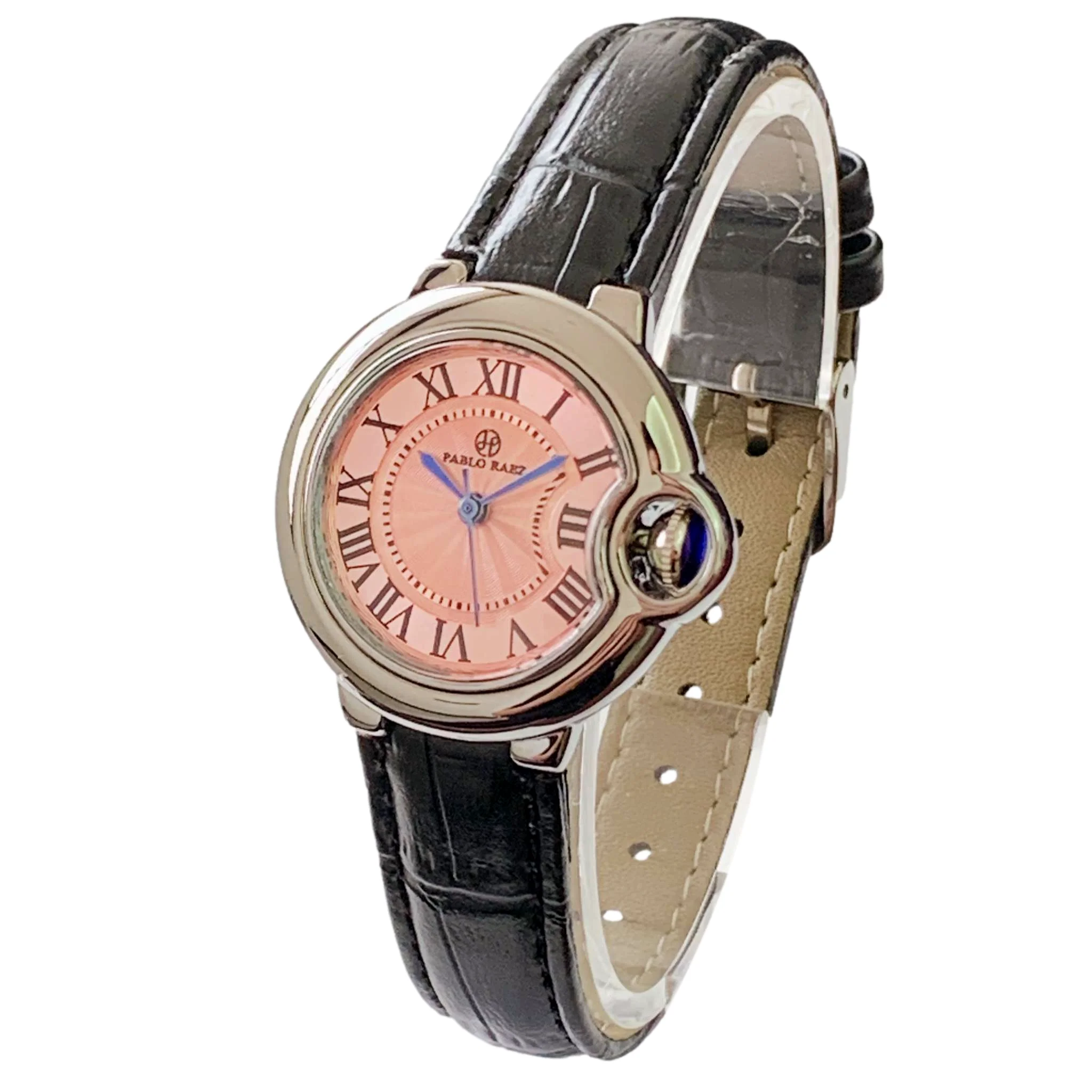 PABLO RAEZ 2021 Luxury Women Bracelet Quartz Watches Leather Watch Lady Sports Dress Pink Dial WristWatch Clock Relogio Feminino