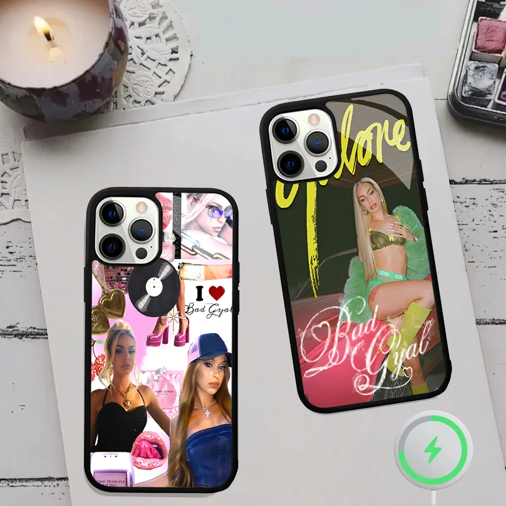 B-Bad G-Gyal Singer Испания Чехол для телефона с сильным магнитом IPhone 16 15 14 13 Pro Max 11 12 Mini Alex