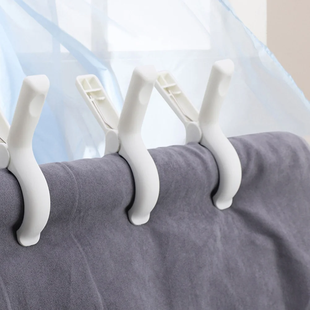 

6 Pcs Sturdy Clothes Clamps Quilt Clip Small Clothespin Clips Plastic Multipurpose Clothespins