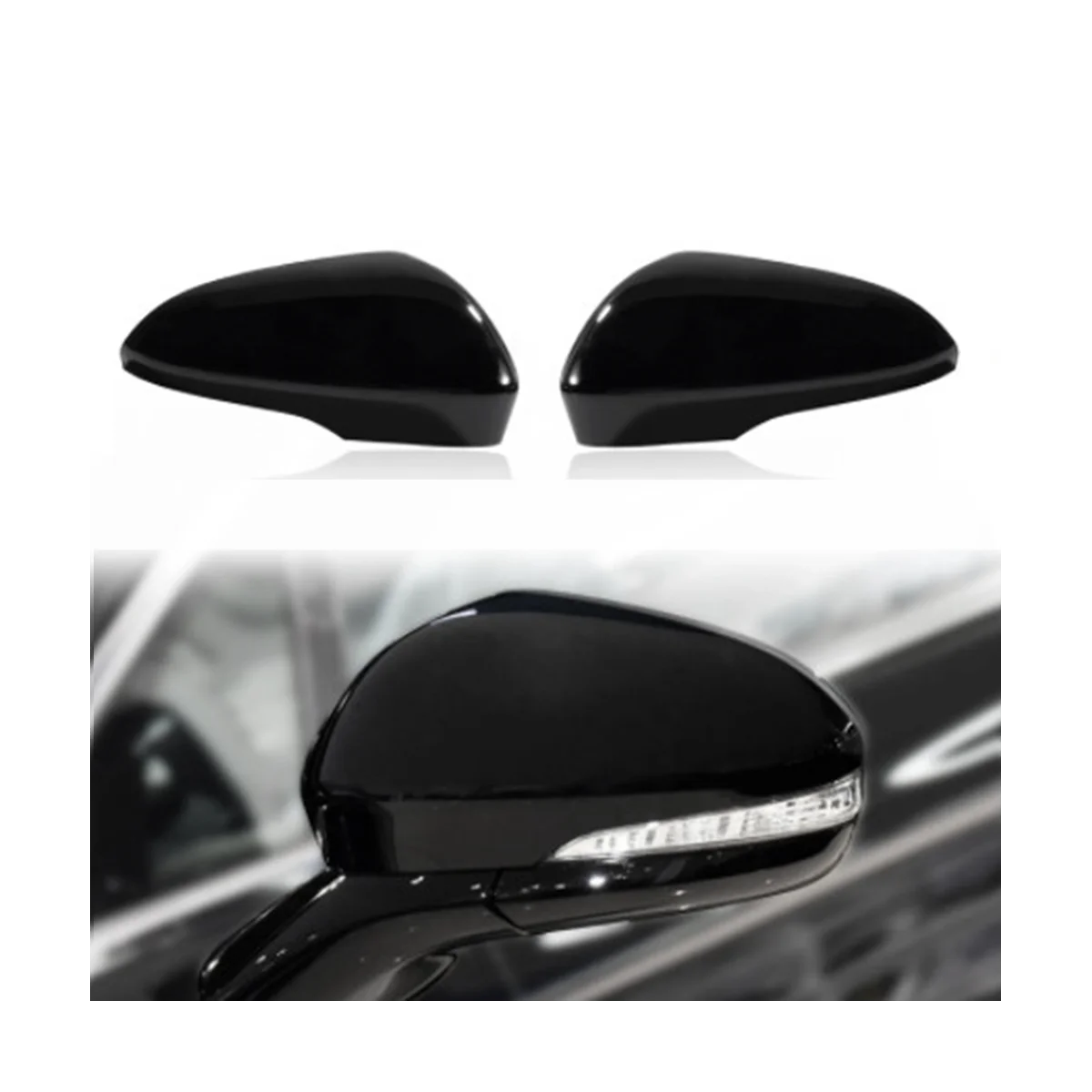 

Right Rearview Mirror Cover Reverse Mirror Housing Reflector Housing Rearview Mirror Housing for Ford Mondeo 13-20 White