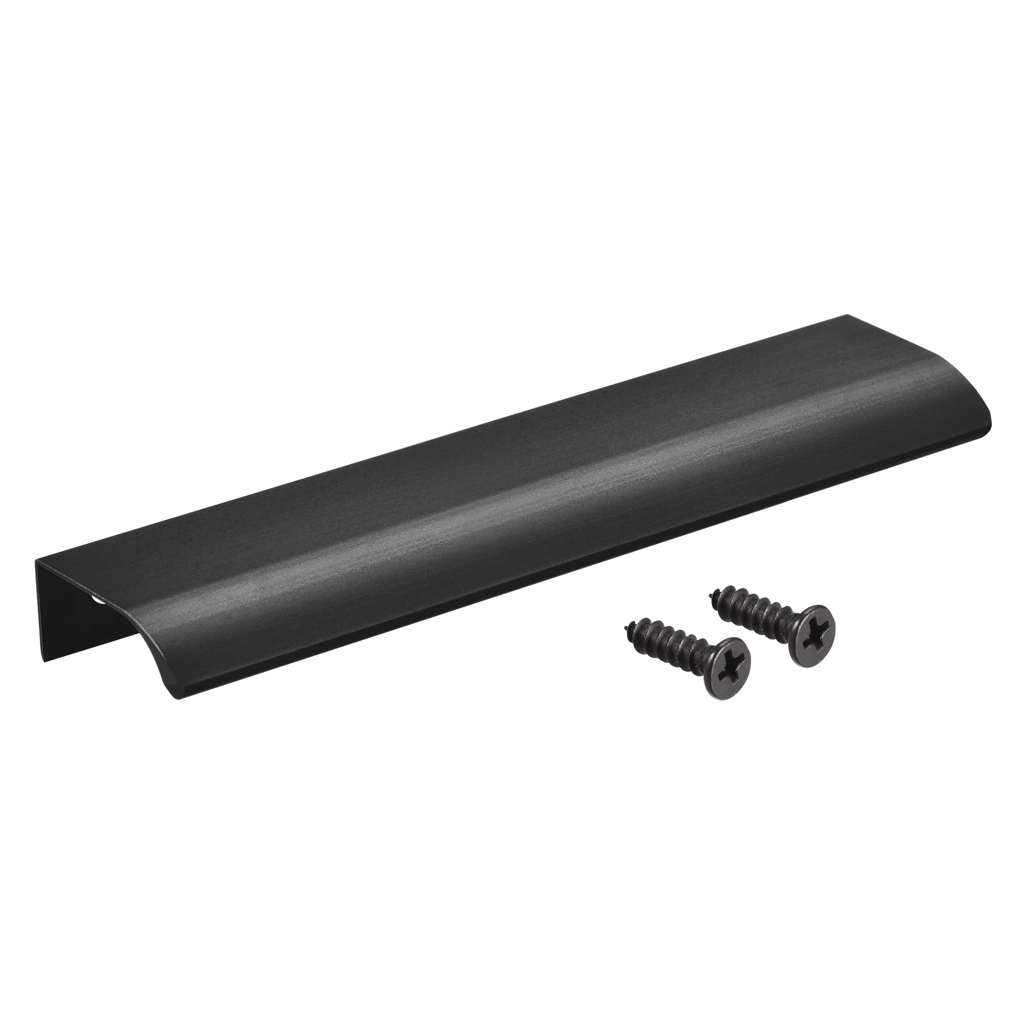 

Uxcell 6 Pcs Edge Pull Handle 150mm L x 35mm Inner W Aluminum Alloy Cabinet Drawer Pull Black